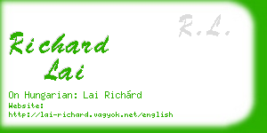 richard lai business card